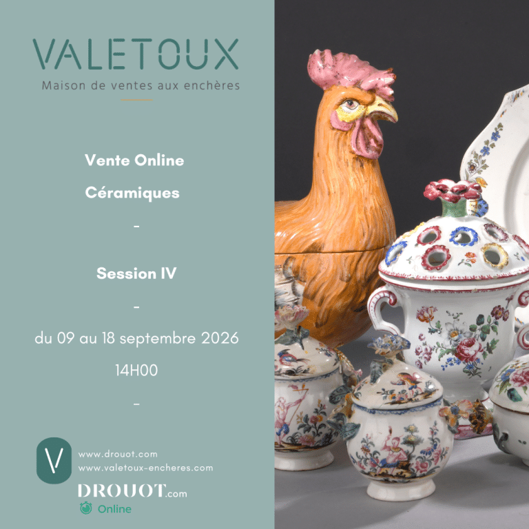 Valetoux Enchères / Céramique IV du 09 au 18 septembre 2026 - 14h00